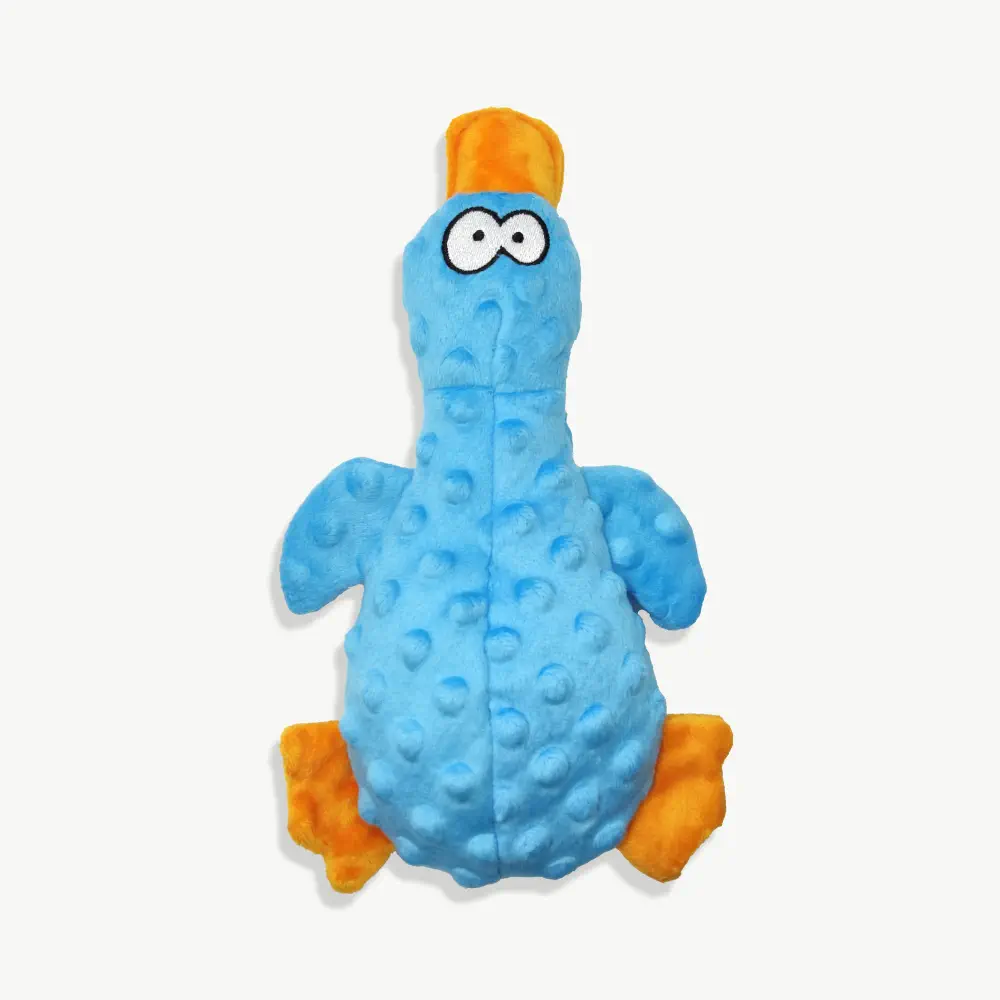 brinquedo pelúcia pet pato azul - foto principal